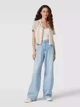 Джинсы свободного кроя из чистого хлопка Review, светло-синий