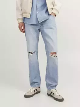 Джинсы свободного кроя Jack & Jones "JJICHRIS JJORIGINAL SBD 921 SN", синий