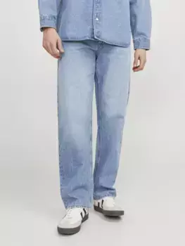 Джинсы свободного кроя Jack & Jones "JJIEDDIE JJORIGINAL MF 710", синий
