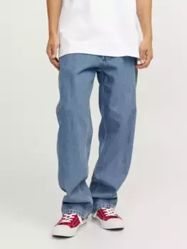Джинсы свободного кроя Jack & Jones "JJIEDDIE JJWORKER MF 309 NOOS", синий