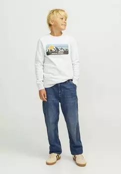 Джинсы свободного кроя Jack & Jones Junior, синий деним