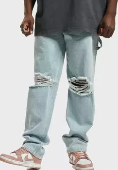 Джинсы свободного кроя Karl Kani KM232-031-1 KK RETRO BAGGY WORKWEAR KNEE CUT DE, цвет Bleached Blue