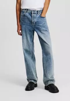 Джинсы свободного кроя Karl Lagerfeld Jeans, синий