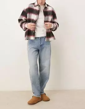Джинсы свободного кроя Kobe в цвете средне-синего тона Selected Homme