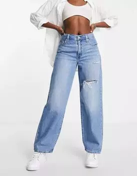 Джинсы свободного кроя Levi's Dad в цвете Mid Blue Wash