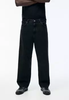 Джинсы свободного кроя LOOSE-BAGGY PULL&BEAR, черный