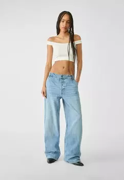 Джинсы свободного кроя LOOSE BAGGY Stradivarius, цвет Raw Denim