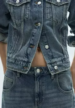 Джинсы свободного кроя Mango, синий