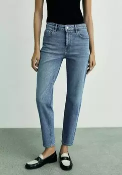 Джинсы свободного кроя Mango, синий