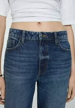 Джинсы свободного кроя Mango, темно-синий