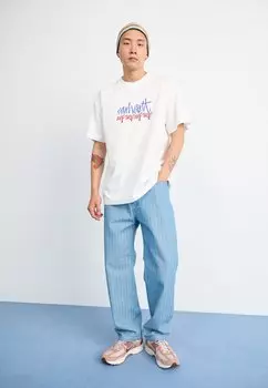 Джинсы свободного кроя Menard Pant Carhartt WIP, синие