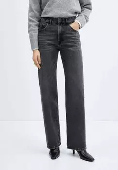 Джинсы свободного кроя MIAMI Mango, цвет black denim