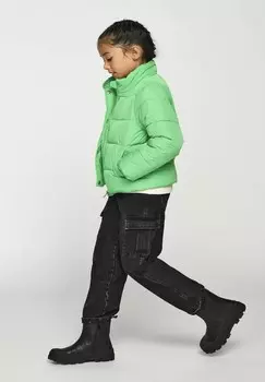 Джинсы свободного кроя MIT WEITEM BEIN Kids ONLY, крапчатый темно-серый