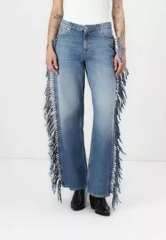 Джинсы свободного кроя MR FRINGE Karl Lagerfeld Jeans, деним