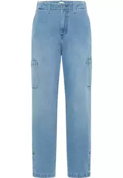 Джинсы свободного кроя MUSTANG "Ava Loose Wide Cargo", цвет 581 Mittelblau