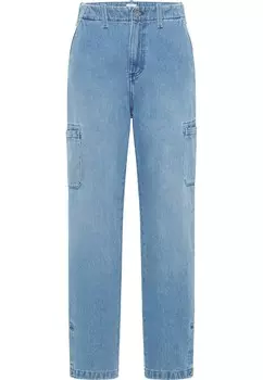 Джинсы свободного кроя Mustang Ava Loose Wide Cargo, синий