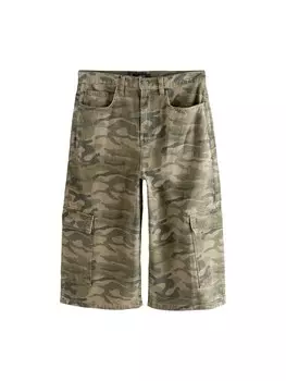 Джинсы свободного кроя Next, цвет Olive/Pastel green/Dark green