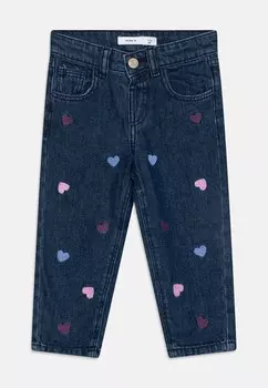 Джинсы свободного кроя NMFBELLA MOM Name it, синий деним