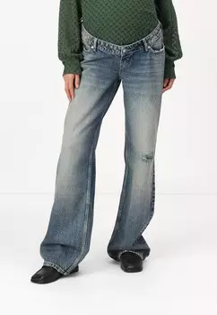 Джинсы свободного кроя OLMCOBAIN ONLY MATERNITY, темно-синий деним