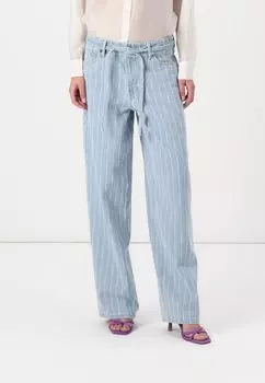 Джинсы свободного кроя ONLGIANNA STRAIGHT STRIPE ONLY, цвет Light Blue Denim