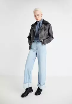 Джинсы свободного кроя ONLHOPE WIDE FOLD ONLY, светло-голубой деним