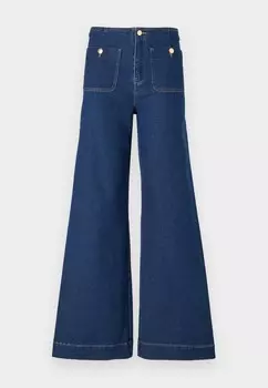 Джинсы свободного кроя ONLMADELINE WIDE POCKETS ONLY, темно-синий деним