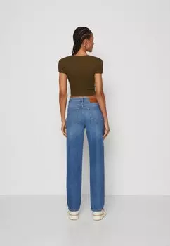 Джинсы свободного кроя ONLY, деним среднего синего цвета Onlstar Regular Baggy Dad