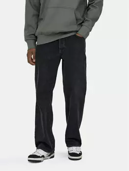 Джинсы свободного кроя Only & Sons, черный