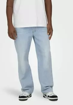 Джинсы свободного кроя Only & Sons, цвет light blue denim