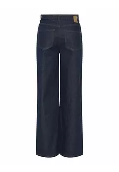 Джинсы свободного кроя PCSELMA HW Pieces, темно-синий деним