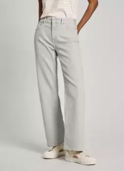 Джинсы свободного кроя Pepe Jeans "LOOSE ST JEANS HW", с прямыми широкими штанинами, цвет Lt Grey Stoenwash