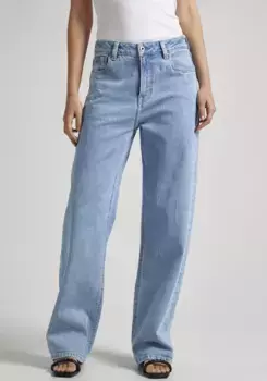Джинсы свободного кроя Pepe Jeans "LOOSE ST JEANS HW", с прямыми широкими штанинами, цвет Light Used