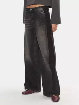 Джинсы свободного кроя Please, серый