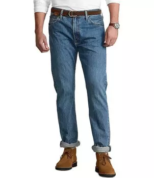 Джинсы свободного кроя прямого кроя Polo Ralph Lauren Big & Tall Hampton, синий