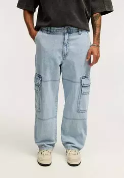 Джинсы свободного кроя PULL&BEAR, цвет Light-Blue Denim