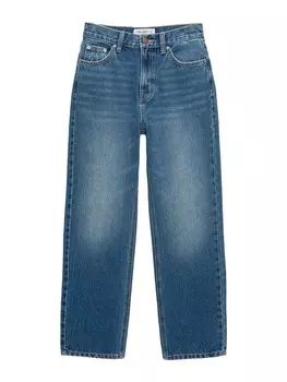 Джинсы свободного кроя Pull&Bear, синий деним