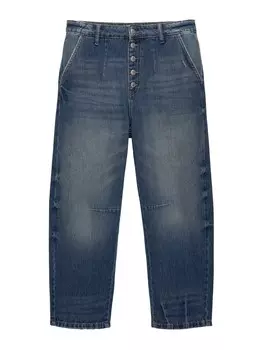 Джинсы свободного кроя Pull&Bear, темно-синий