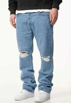 Джинсы свободного кроя RIPPED JEANS STRAIGHT-FIT MILANO One Redox, светло-голубой