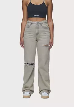 Джинсы свободного кроя ROMANI HIGH WAIST Pegador, бежевый