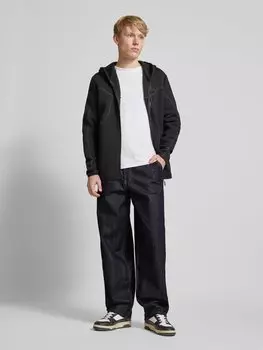 Джинсы свободного кроя с декоративными швами REVIEW, темно-синий