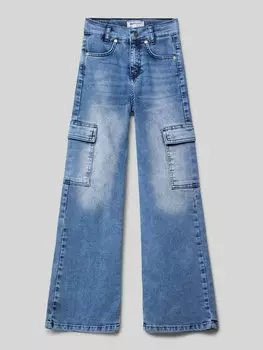 Джинсы свободного кроя с карманами-карго Blue Effect, синий