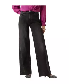 Джинсы свободного кроя с металлизированными стразами Catwalk Junkie, черный