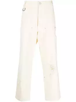 Джинсы свободного кроя с прорезями tudes Studio, белый