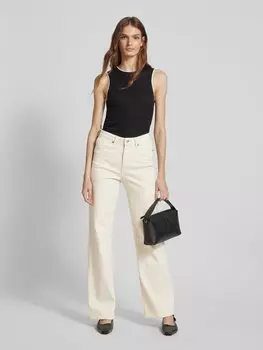 Джинсы свободного кроя с содержанием хлопка, модель «TESSA» Vero Moda, кремовый