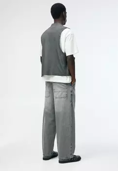 Джинсы свободного кроя SKATER PULL&BEAR, темно-серый