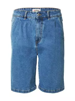 Джинсы свободного кроя со складками Denim Project, синий деним