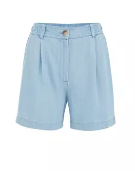 Джинсы свободного кроя со складками WE Fashion, светло-синий