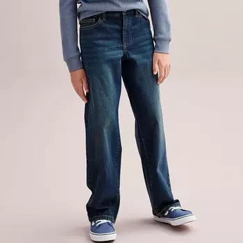 Джинсы свободного кроя Sonoma Goods For Life Flexwear для мальчиков 7–20 лет, цвет Dark Wash