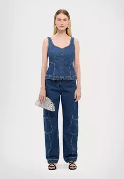 Джинсы свободного кроя Stine Goya, синий деним