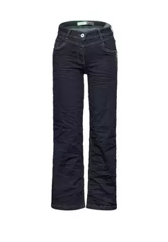 Джинсы свободного кроя Street One, цвет Mottled Dark Blue